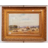 George Russell Gowans (1843-1924), watercolour, 'Harvest Day, East Lothian', 53cm x 35.5cm,