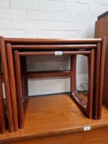 A mid 20th century G Plan teak nest of tables.