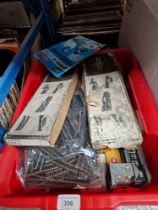 A box of vintage model railway including n gauge