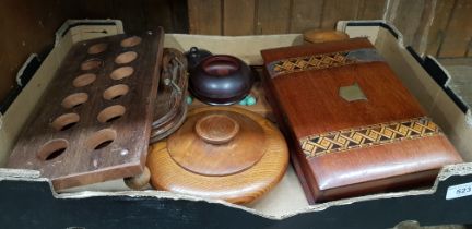 Box of wooden items