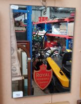 A vintage advertising mirror, 'Reflect and insure with The Royal Insurance Company, Ltd'