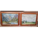 F. Wingman (British 20th century), pair of oils on canvas, Lake District scenes, one titled 'The