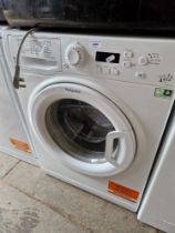 A Hotpoint washing machine