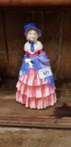 An unusual Royal Doulton figurine ‘A Victorian Lady’ HN728 designed by L. Harradine and issued