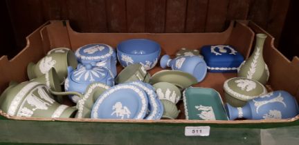 Wedgwood jasper wares - 24 items in 5 different colours