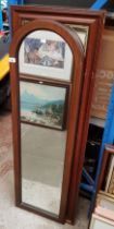 Two mahogany framed mirrors.