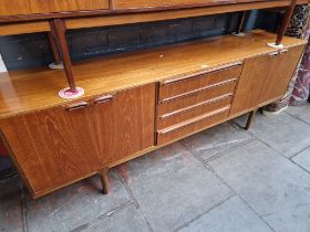 A mid 20th century McIntosh teak sideboard, length 213.5cm