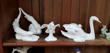 A group of four Royal Doulton Images of Natures porcelain figures.