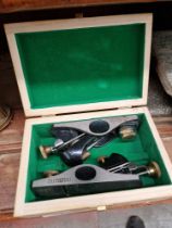 Two planes in fitted box, by Faithfull tools.