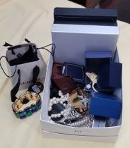 Box of costume jewellery