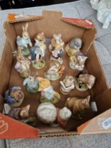 16 Beatrix Potter figures, mostly Royal Albert, one Royal Doulton.