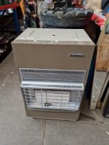 A Corcho calor gas heater with bottle