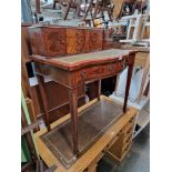 A mahogany bonheur du jour/ladies writing desk.