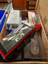 Seven boxed Scalextric cars (as found).