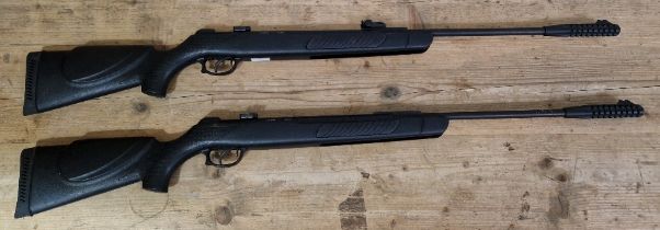 Two Kral Arms N-01 S lever action .22 calibre air rifles, serial nos.171030 44595,171030 44593,