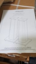 Two pairs of Alphason Designs New Concept speaker stands, height 45cm.