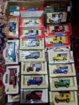 A box of assorted boxed Lledo diecast vehicles, approx. 76.