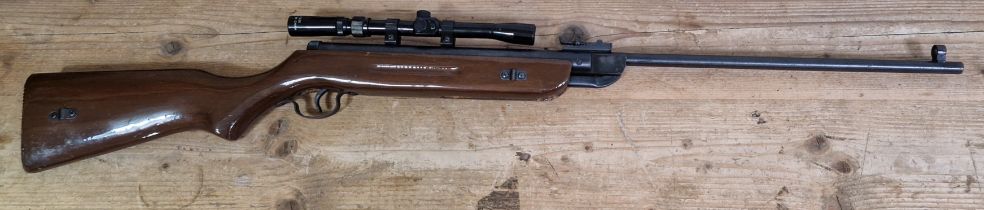 A Chinese Westlake .22 calibre air rifle, 108cm long, serial no.110206012 with 3-7x20 sight. (