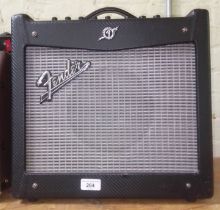 A Fender Mustang I guitar amp (effects not working).