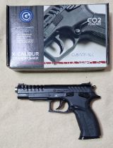 A Tolmar X-Calibur grand power 4.5mm calibre Co2 air pistol, serial no.CBB15J80366....