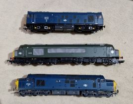 Three assorted Bachmann locomotives.