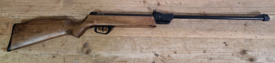 An elgamo .22 calibre break barrel air rifle, serial no.177686, 104cm long. (BUYER MUST BE 18