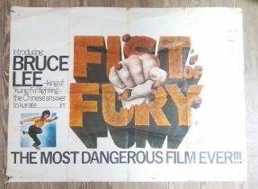 Bruce Lee Fists of Fury, original 1972 UK film poster.
