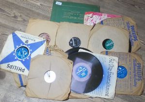 A collection of 78s including Elvis Presley, Bill Hailey and Little Richard etc.