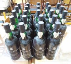 23 bottles of Justino's Maderia sweet(20) and medium sweet(3) madeira.
