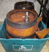 Two sherry barrels and contents (not tested, presumably fortified wine of some description).