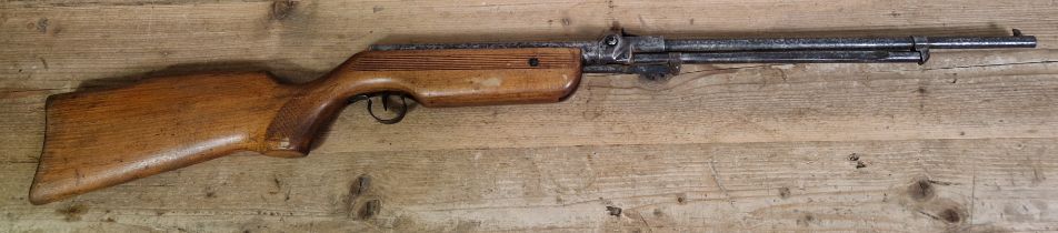 A Foreign model 322 .22 calibre air rifle,serial no.15412, 114cm long. (BUYER MUST BE 18 YEARS OLD