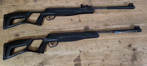 Two Stoeger lever action .177 calibre air rifles, serial nos.STG2001045,STG2145587, 93cm long. (