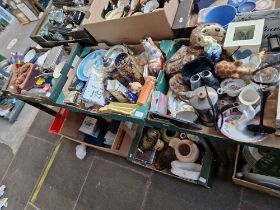 Three boxes of various ceramics