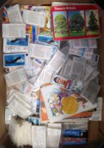 A box of assorted collectors cards