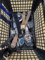 Basket of various watches