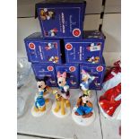 Royal Doulton Mickey Mouse Collection six figures with boxes