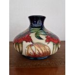 Moorcroft squat vase - Anna Lilly pattern