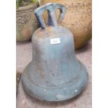 A bronze bell bearing date 1830 FBaxter