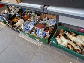Six boxes of various ceramics and glassware