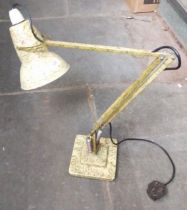 A Herbert Terry & Sons anglepoise lamp, mottled paintwork, two-step base.