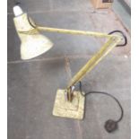 A Herbert Terry & Sons anglepoise lamp, mottled paintwork, two-step base.