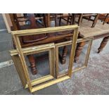 Three 19th century gilt frames.