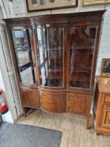 An Edwardian mahogany display cabinet.