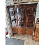 An Edwardian mahogany display cabinet.