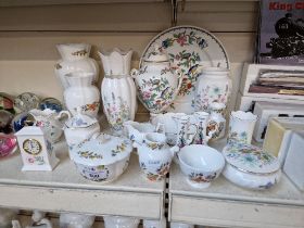 20 items of Aynsley china in Cottage Garden, Wild Tudor and Pembroke designs