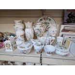 20 items of Aynsley china in Cottage Garden, Wild Tudor and Pembroke designs