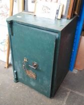 A safe by Jacob Cartwright & Son, West Bromwich. With key.