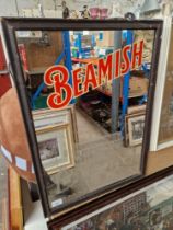 A Beamish advertising mirror.