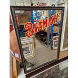 A Beamish advertising mirror.