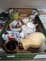 Assorted items including Royal Worcester, Minton, a 1977 Hornsea Pottery Vitramic Muramic dish,